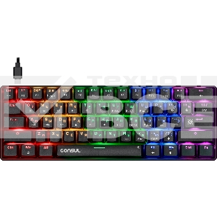 Клавиатура Defender Consul GK-220 RU  проводная, USB, черный