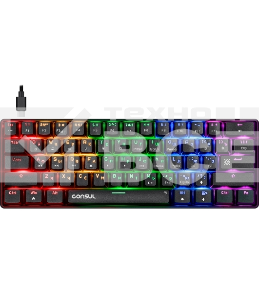 Клавиатура Defender Consul GK-220 RU  проводная, USB, черный