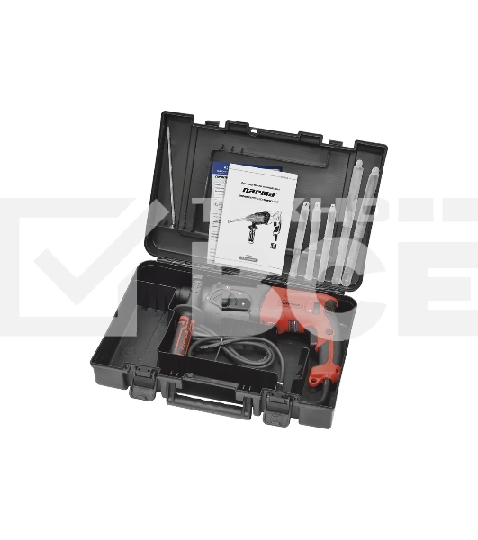 Перфоратор ПАРМА П-01-24/900ЭР 02.027.00003 900Вт,3-х реж,2,6Дж,SDS-plus, рег.об.,рев, пл.пуск,рук.Эрго+)(5ш/к)