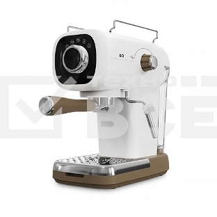 Кофеварка эспрессо BQ CM2003 белый, исп. кофе - молотый, 0.6 л, 1100 Вт, 20 Бар.