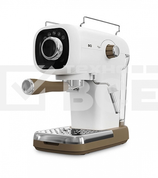 Кофеварка эспрессо BQ CM2003 белый, исп. кофе - молотый, 0.6 л, 1100 Вт, 20 Бар.