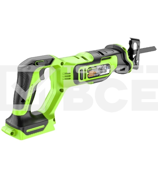 Пила сабельная аккумуляторная GreenWorks GPT-BLRS-1, 24V, без АКБ и ЗУ (1200607)