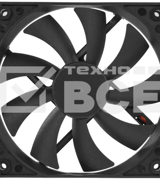 Вентилятор для корпуса 5bites FB12015S-12L3 черный, 120 x 120 x 15 мм, пластик, 1200 об/мин, 27 дБ, 3 pin