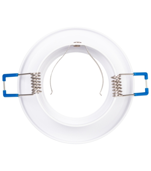 Встраиваемый светильник алюминиевый ЭРА KL107 WH/SL MR16 GU5.3 белый серебро