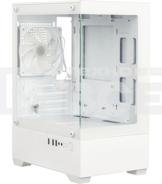 Компьютерный корпус Accord ACC-ZCU2W белый без БП mATX 1x120мм 1xUSB 3.0 1xUSB3.1 audio