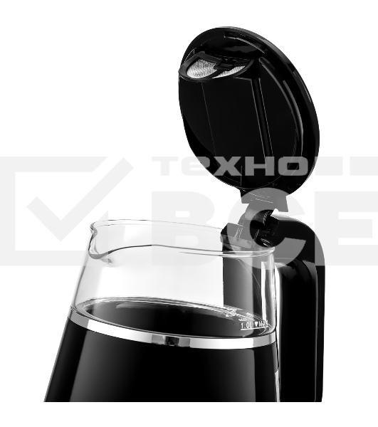 Чайник электрический BRAYER BR6105 1 л, 1100 Вт, черный