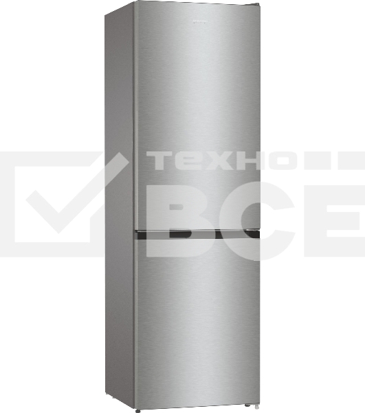 Холодильник Gorenje NRKE62XL серебристый металлик двухкамерный 203/99л морозилка снизу, No Frost