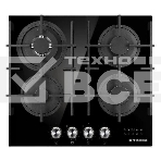 Варочная поверхность Kuppersberg FG 68 B газ, High-Tech, 60 см, автоматический электроподжиг, газ-контроль, форсунки под сжиженый газ, механическое/сенсорное управление, таймер, блокировка панели управления, подсветка панели управления, SABAF конфорки, чу, фото10