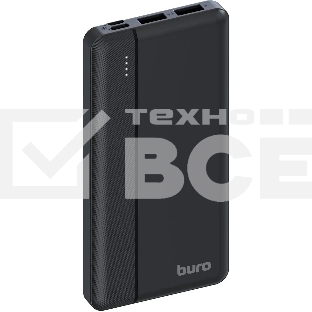 Мобильный аккумулятор Buro BP10A 10000mAh 10W 2A 2xUSB-A черный