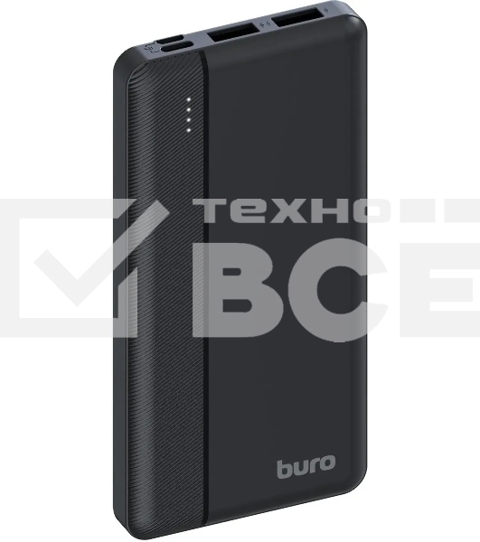 Мобильный аккумулятор Buro BP10A 10000mAh 10W 2A 2xUSB-A черный