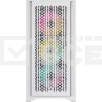 Компьютерный корпус без блока питания Corsair iCUE 4000D RGb Airflow, Midi-Tower, TG, 3x120мм RGb, 1xUSB-A 3.2, 1xUSB 3.2 Type-C, E-ATX, ATX, mATX, mITX белый, фото6