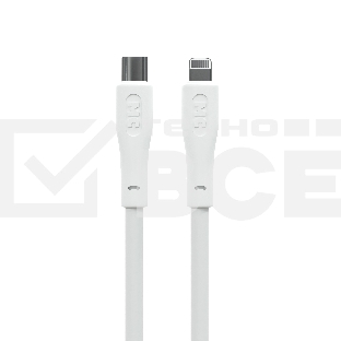 Кабель MORE CHOICE (4620202553119) K60ia 2м USB 3.0A PD 27W для Lightning ng 8-pin Type-C - 2м, белый