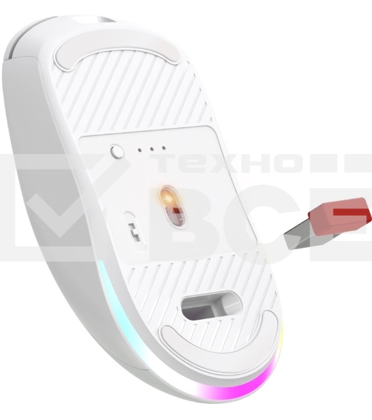 Мышь беспроводная/проводная Defender Stone GM-551 белый, 7200 dpi, радиоканал, Bluetooth, USB, кнопки - 7