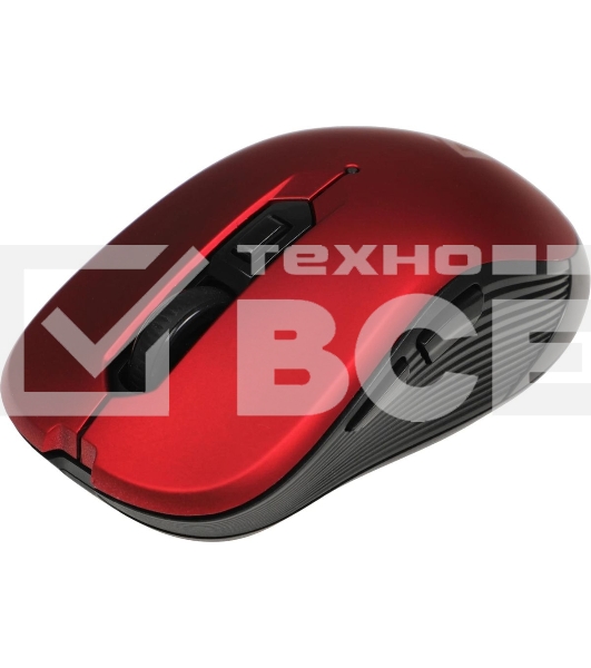 Мышь беспроводная Defender Gassa MM-105 красный, 1600 dpi, радиоканал, USB, кнопки - 6