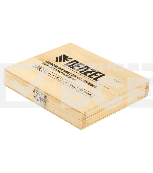 Набор сверл зенкеров Denzel по дереву, 3-10 мм, 7 шт