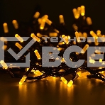 Гирлянда светод. Funray Лучики, SE-BEAM-110Y, 10М, 100LED, желтый, темно-зел. шн. 0,7м, контр., фото 1