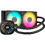 Система жидкостного охлаждения Corsair iCUE LINK TITAN 240 RX RGb (240мм, черный, RGb/ Fans: 2x120мм, 73.5CFM, 36dBA, 2100RPM/ S: 1851, 1700, AM5, AM4), фото 1