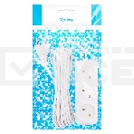 Удлинитель 3 гнезда 5 метров 6А/1,35 кВт без заземления ШВВП 2х0,75 (SBE-10-3-05-F), фото2