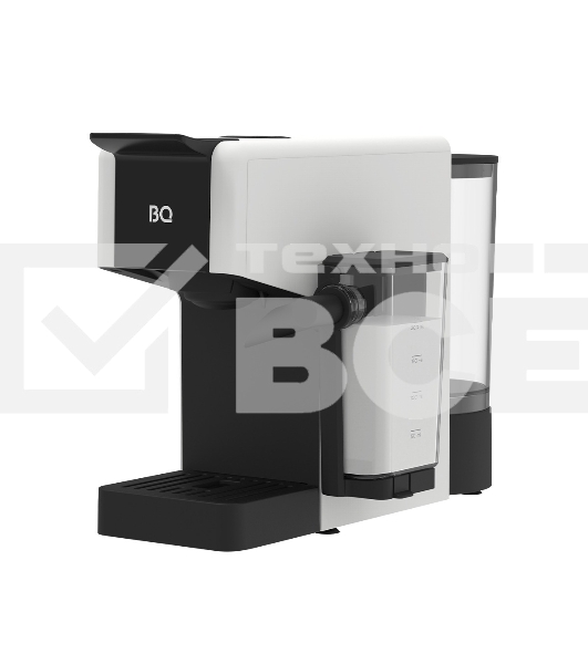Капсульная кофеварка BQ CCM1064A White. 3 в 1: Nespresso, Dolce Gusto, молотый кофе/Давление 20 бар/Итальянская помпа/Автоматический капучинатор/DuoBoil - технология быстрого приготовления кофейных напитков/Выбор объема порции/Объем резервуара для воды 85