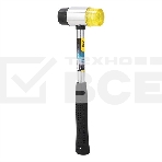 Рихтовочный молоток Deli DL5340 Длина 315 мм, боек резина+пластик (содержит железный песок, не отскакивает при ударе), рукоятка сталь с резиновым покрытием, фото2