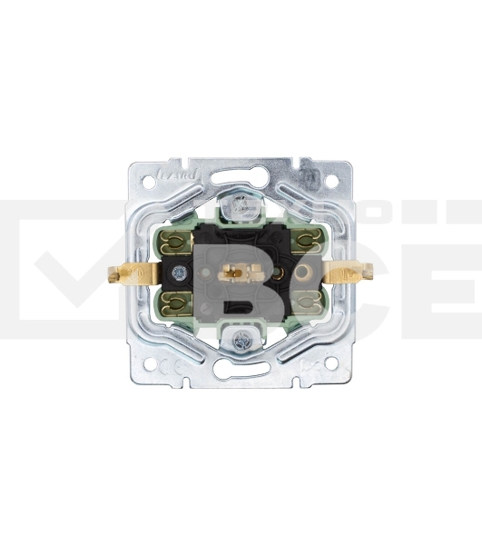 Розетка 2-м LEZARD СП OSEN с заземл. ПБТ, круглая, механизм, черный бархат 744-4200-127B