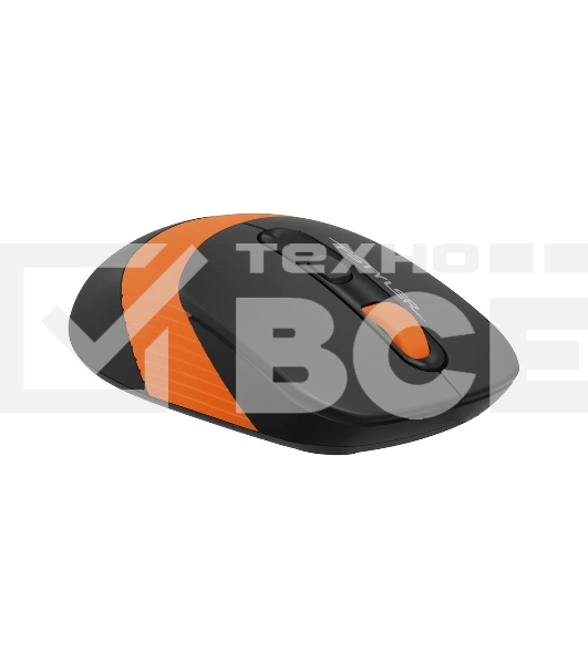 Мышь беспроводная A4Tech Fstyler FG10 черный/оранжевый, 2000 dpi, радиоканал, USB, кнопки - 4