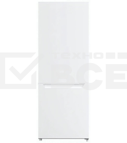 Холодильник Maunfeld MFF144SFW белый глянц. двухкамерный 154/52л морозилка снизу, ручная разморозка