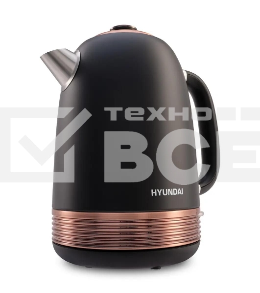 Чайник электрический Hyundai HYK-S4501 1.7л. 2200Вт черный/бронзовый (корпус: нержавеющая сталь/пластик)