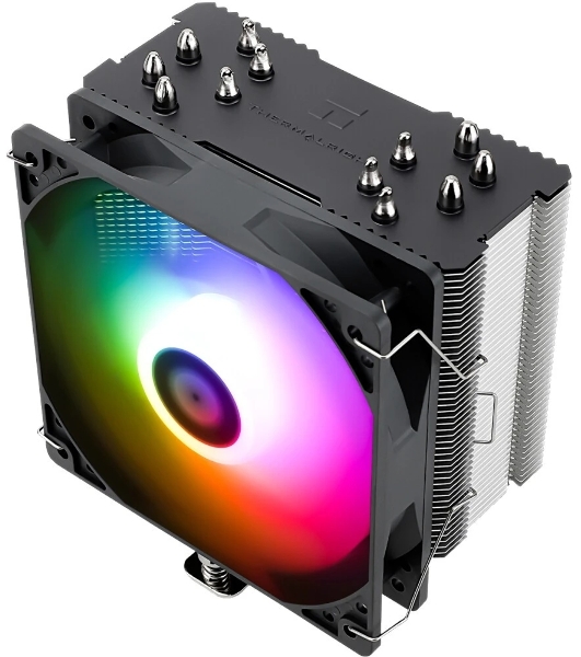 Кулер для процессора Thermalright Burst Assasin 120 ARGb (4-pin PWM, 154мм, Ni/CU, 6x6мм, ARGb, 1x120мм, 66.17CFM, 25.6dBA, 1550RPM, S: 1700, 1200, 115X, AM5, AM4)