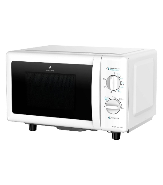 Микроволновая печь FAVOUR FV FT 700 20W белый, 20 л, 700 Вт, переключатели - поворотный механизм