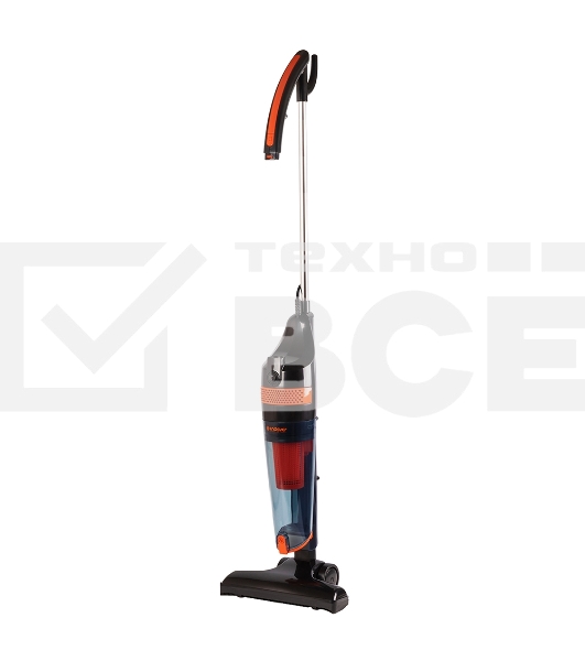Пылесос вертикальный Endever SkyClean VC-294 черный/оранжевый, питание от сети, 120 Вт, уборка сухая, пылесборник 1.5 л