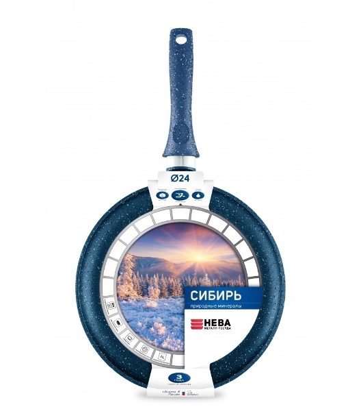 Сковорода НЕВА блинная 24 'Природные минералы' линия 'Сибирь'