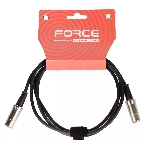 Кабель MIDI FORCE MCC-02/1.5MIDI DIN 5-pin - MIDI DIN 5-pin, высококачественный, диаметр 6 мм, для подключения синтезаторов, звуковых модулей и др. оборудования, профессиональные металлические разъемы, длина 1,5 м, черный, фото 1