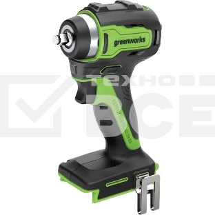 Гайковерт ударный аккумуляторный GreenWorks GD24IW200, 24v, 200 Нм, без АКБ и ЗУ (3803607)