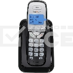 Радиотелефон teXet TX-D6905A черный (громкая связь,телефонная книга на 50 имен и номеров, определитель номера, будильник), фото 1