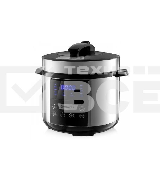 Мультиварка BRAYER BR2400 5 л, 900 Вт, серебристый