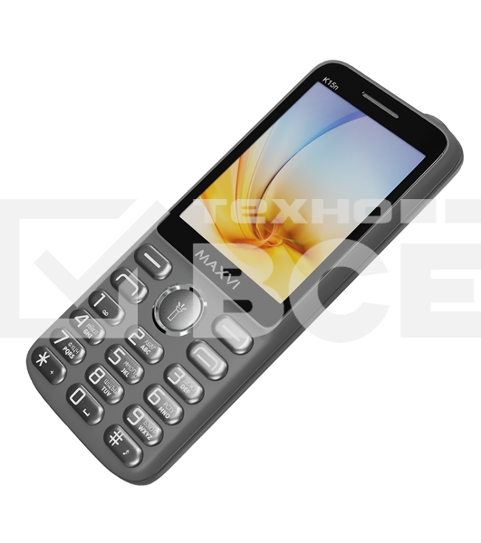 Мобильный телефон Maxvi K15n серый