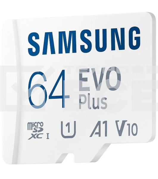 Флеш карта Samsung EVO Plus, microSDXC 64Gb (R/W 160/90 Mb/s, adapter) MB-MC64SA/APC