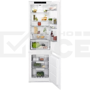 Встраиваемый холодильник Electrolux LNS9TE19S белый, двухкамерный 213/61л, морозилка снизу, No Frost
