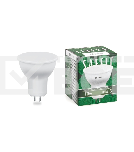 Лампа светодиодная SAFFIT SBMR1613 (55219) 13 вт 230в GU5.3 белый