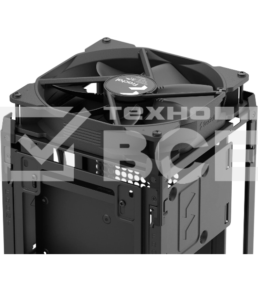 Компьютерный корпус без блока питания Fractal Design Mood, Mini-Tower, 1x180мм, 2xUSB-A 3.0 + 1xUSB 3.2 Type-C, SFX PSU Support, mITX черный