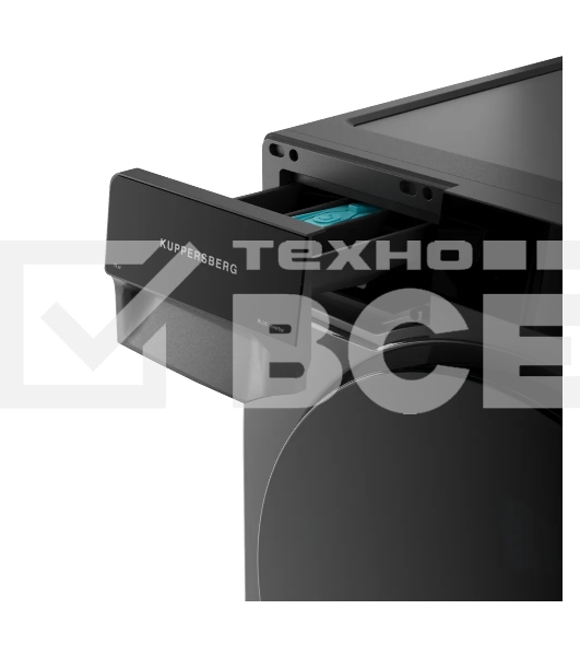 Стиральная машина KUPPERSBERG WM 590 GR, High-Tech, загрузка 12 кг, 16 программ, 1200 об/мин. сенсорное управление, инверторный двигатель, функция пара, отложенный старт, самодиагностика, блокировка от детей, энергоэффективность А+++, серый