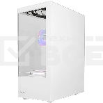 Компьютерный корпус Ginzzu CL310 ATX FAN 3*12LD4 FRGb передняя панель Стекло белый, фото5