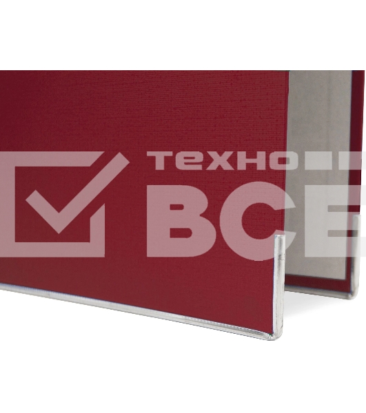 Папка-регистратор Silwerhof 2013373 A4 50мм, ПВХ/бумага красный, металлическая окантовка, сборная (упаковка: 2шт)