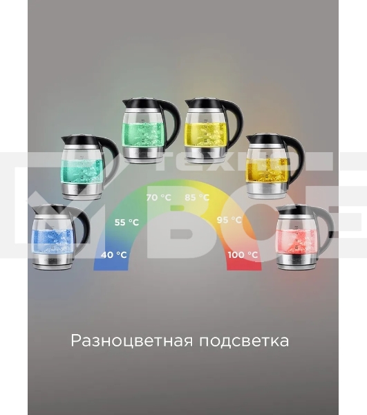 Чайник электрический умный Redmond SkyKettle KG-230S черный/хром