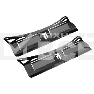 Расширители-подрезатели для снегоуборочных машин Denzel 97653-97656, 2 шт.