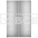 Холодильник Liebherr Комбинация XRFsf 5225-22 001 (SFNsfd 5227-22 001 +SRBsfc 5220-22 001) серебристый двухкамерный 377/271л морозилка сбоку, Side by Side, фото 1