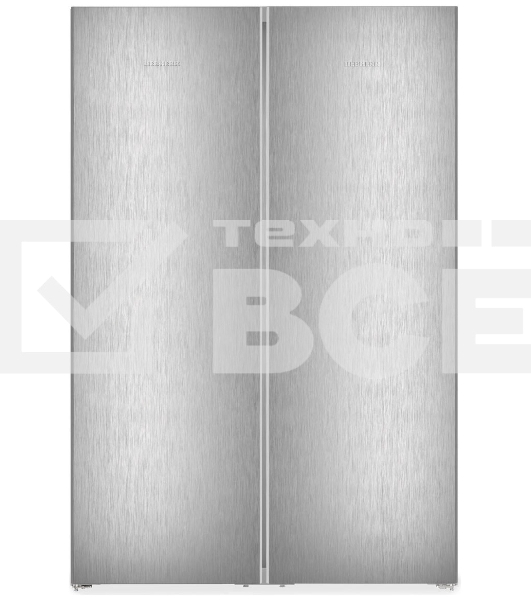 Холодильник Liebherr Комбинация XRFsf 5225-22 001 (SFNsfd 5227-22 001 +SRBsfc 5220-22 001) серебристый двухкамерный 377/271л морозилка сбоку, Side by Side