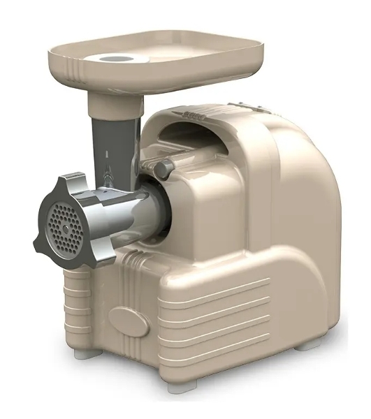 Мясорубка электрическая Аксион М63.01 бежевый, 2000 Вт, 4.0 кг/мин, реверс, защита от перегрузки, насадки - 5