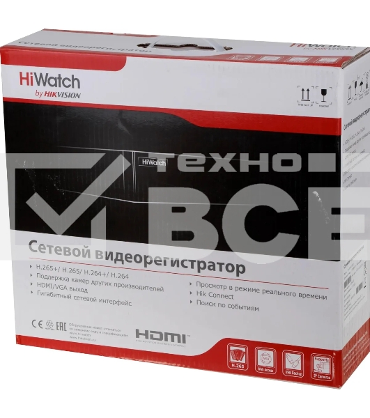 Видеорегистратор HiWatch DS-N316/2P(D)